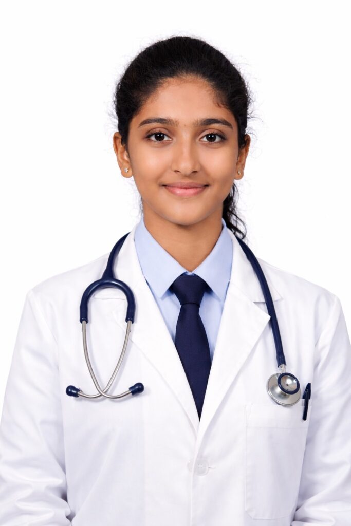 Ms. Rithika Ganesh: Medical Consultant, dedicated to personalized Ayurvedic wellness for all ages.